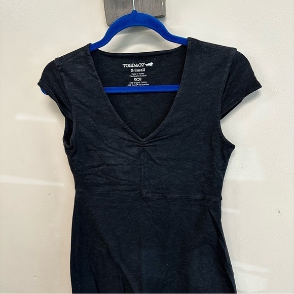 Toad & Co (Horny Toad)  - Rosemarie A-Line Dress in Black, size Extra Small - Picture 7 of 10
